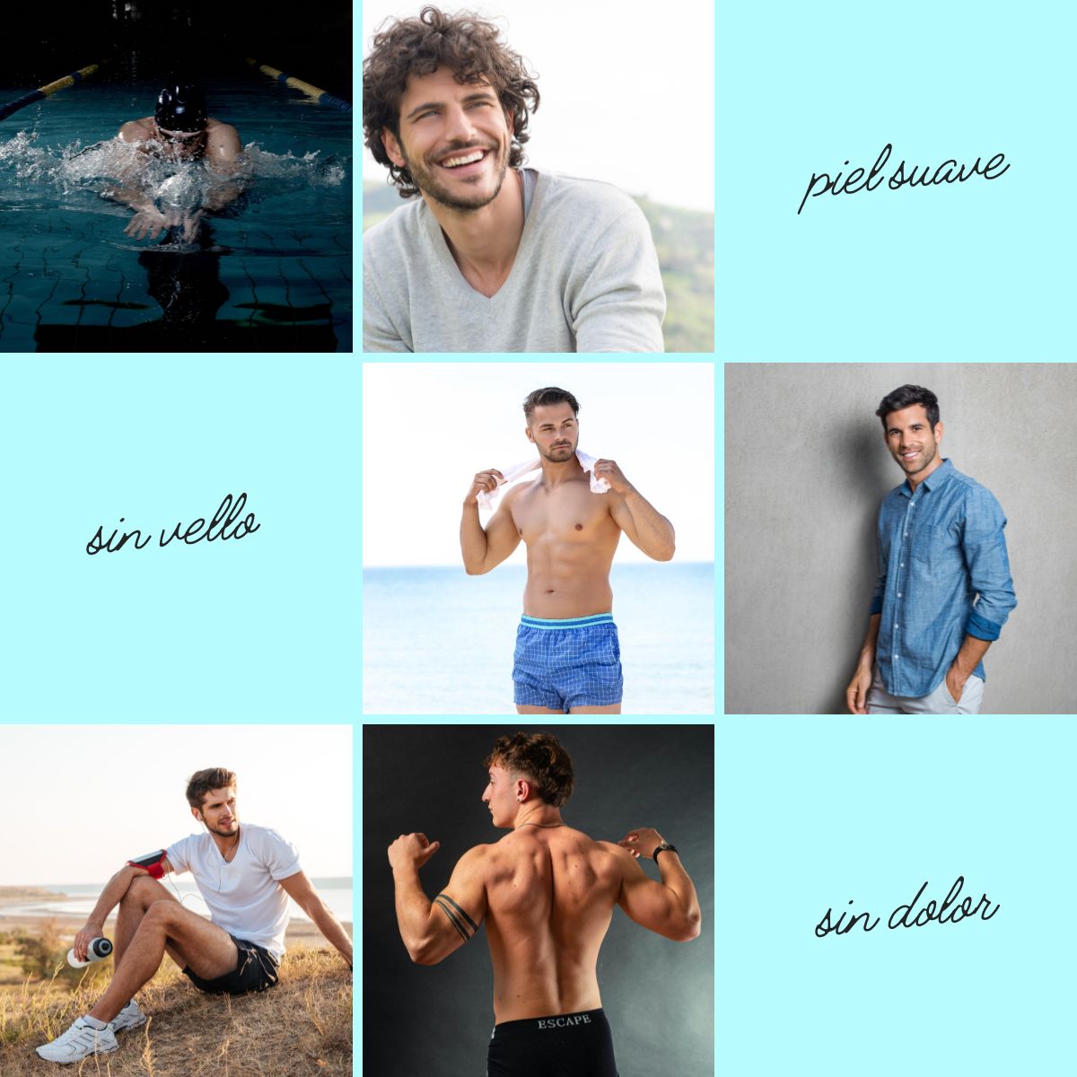 Depilación láser para hombres en El Prat de Llobregat